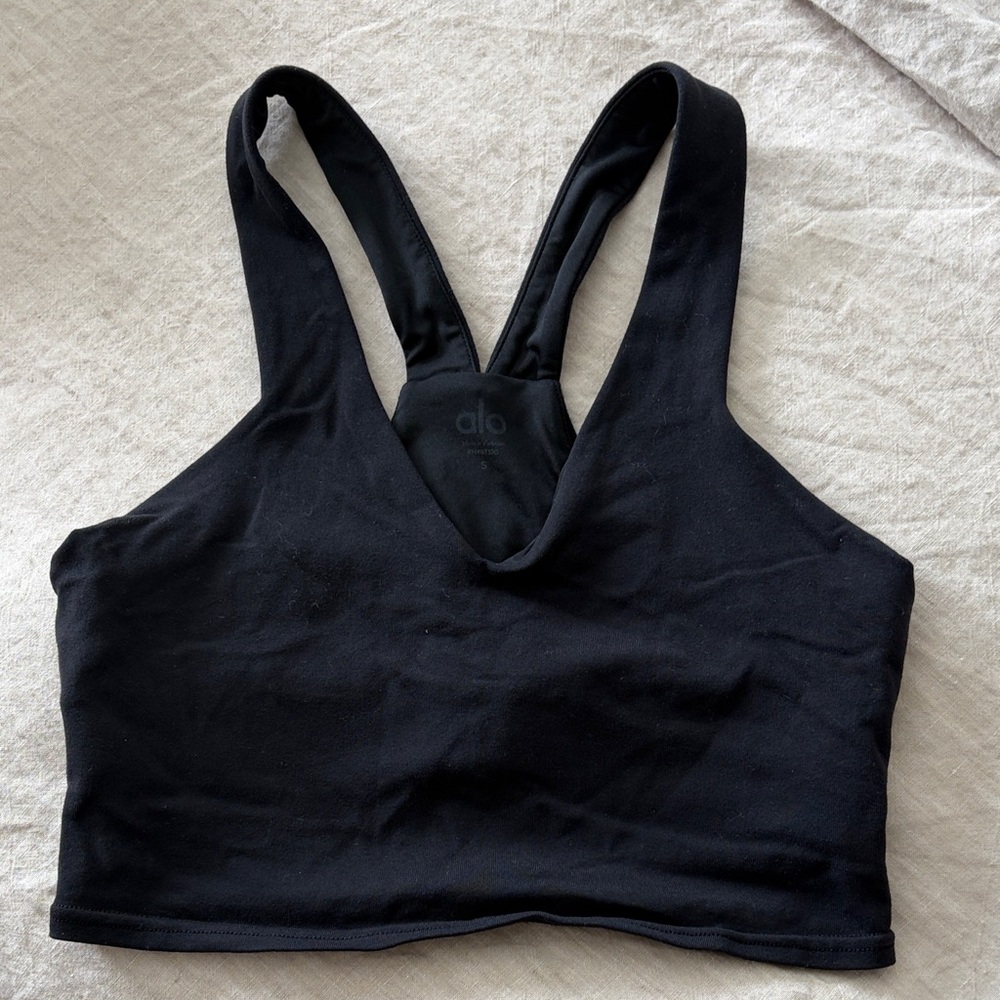 Alo Black Tank Top